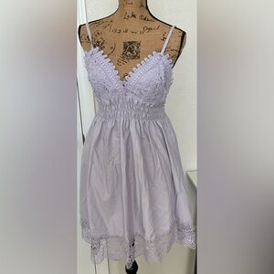 Justify Lavender Lace Trim Chemise